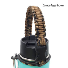 Load image into Gallery viewer, Water Bottle Shoulder Strap Paracord Handle with Shoulder Strap for Wide Mouth Bottles for 12oz to 64oz
