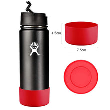 Load image into Gallery viewer, 1PC Anti-Slip Bottle Silicone Boot Sleeve Bottom Sleeve Cover For 12&amp;24oz Wide Mouth Water Bottle For Outdoor Camping Hiking
