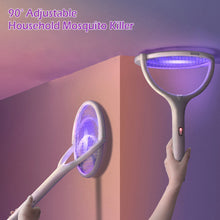 Load image into Gallery viewer, 90 Degree Rotatable Mosquito Killer Lamp 5 IN 1 Electric Shocker 365nm UV Light USB Charging Bug Zapper Trap Flies Summer Fly Swatter
