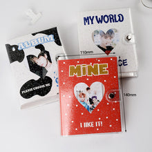 Load image into Gallery viewer, 32/64 Pockets Mini Photo Album Cartoon Card Binder Name Card Book Photocard Holder Plug-in Kpop Hollow Love 3/5 Inch
