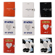 Load image into Gallery viewer, 32/64 Pockets Mini Photo Album Cartoon Card Binder Name Card Book Photocard Holder Plug-in Kpop Hollow Love 3/5 Inch
