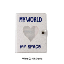 Load image into Gallery viewer, 32/64 Pockets Mini Photo Album Cartoon Card Binder Name Card Book Photocard Holder Plug-in Kpop Hollow Love 3/5 Inch
