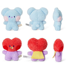 Load image into Gallery viewer, 12cm KPOP BT21 BTS Soft Plush Toy Plush Keychain Bag Pendant Key Ring Stuffed Toy Gift Tata Cooky Chimmy Koya Shooky Mang RJ
