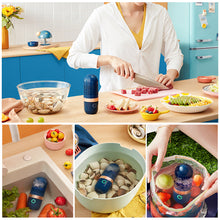 Load image into Gallery viewer, Protable Fruit Vegetable Washing Machine Dishwasher Washing Capsule Shape Wireless Food Purifier Vegetables Disinfector
