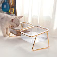 Load image into Gallery viewer, Non-Slip Pet Bowl With Stand For Cat Food Cat Water Bowl Double Cat Bowl Dog Bowl Pet Feeding Dog Cat Feeder Protection Cervical
