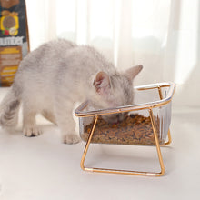 Load image into Gallery viewer, Non-Slip Pet Bowl With Stand For Cat Food Cat Water Bowl Double Cat Bowl Dog Bowl Pet Feeding Dog Cat Feeder Protection Cervical
