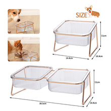 Load image into Gallery viewer, Non-Slip Pet Bowl With Stand For Cat Food Cat Water Bowl Double Cat Bowl Dog Bowl Pet Feeding Dog Cat Feeder Protection Cervical
