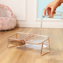 Load image into Gallery viewer, Non-Slip Pet Bowl With Stand For Cat Food Cat Water Bowl Double Cat Bowl Dog Bowl Pet Feeding Dog Cat Feeder Protection Cervical
