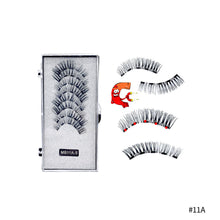 Load image into Gallery viewer, 4 Pairs Fashion Magnetic Eyelashes Handmade Reusable Five Magnets Easily Apply Eyelash Makeup Tools No Glue Needed Eyelashes
