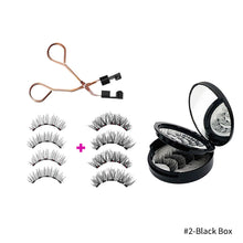 Load image into Gallery viewer, 4 Pairs Fashion Magnetic Eyelashes Handmade Reusable Five Magnets Easily Apply Eyelash Makeup Tools No Glue Needed Eyelashes
