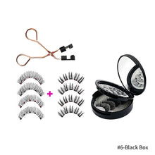 Load image into Gallery viewer, 4 Pairs Fashion Magnetic Eyelashes Handmade Reusable Five Magnets Easily Apply Eyelash Makeup Tools No Glue Needed Eyelashes
