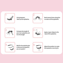 Load image into Gallery viewer, 5pairs 3D Fairy Princess Comics Eyelashes Lashs Natural Short Daily Eyelashes False Eyelash Extension Tools
