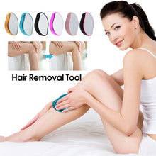 Load image into Gallery viewer, Creative Purple Crystal Epilator Glass Exfoliating Hair Removal Tool Portable Household Epilator Summer Hair Removal Device
