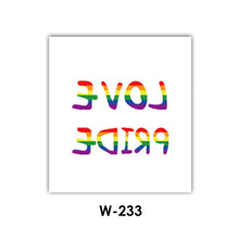 Load image into Gallery viewer, Heart Butterfly Face Sticker Rainbow Geometric Flower Arm Tattoo Sticker Body Arm Art Fake Flash Tatoos Stickers Women Men LGBT
