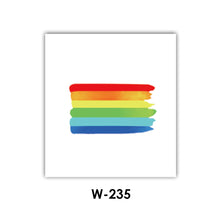 Load image into Gallery viewer, Heart Butterfly Face Sticker Rainbow Geometric Flower Arm Tattoo Sticker Body Arm Art Fake Flash Tatoos Stickers Women Men LGBT

