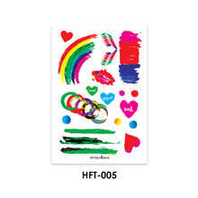 Load image into Gallery viewer, Temporary Fake Tattoo Gay Waterproof Sticker Rainbow Flag Face Cosmetic Leg Arm Body Art for Men Women Tattoo Stickers
