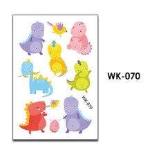 Load image into Gallery viewer, Kids Temporary Tattoo Sticker Cool Dinosaur Cartoon Fake Tatoo Hand Foot Waterproof Tattoos Tatouage For Boy Children
