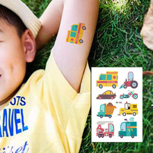 Load image into Gallery viewer, Tattoo Kids Various Cartoon Car Fake Tattoo Sticker Temporary Tattoos Waterproof Tatto Art Tatto Hand Arm For Child Boy
