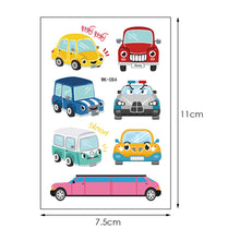 Load image into Gallery viewer, Tattoo Kids Various Cartoon Car Fake Tattoo Sticker Temporary Tattoos Waterproof Tatto Art Tatto Hand Arm For Child Boy
