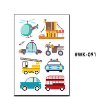 Load image into Gallery viewer, Tattoo Kids Various Cartoon Car Fake Tattoo Sticker Temporary Tattoos Waterproof Tatto Art Tatto Hand Arm For Child Boy
