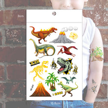 Load image into Gallery viewer, Children's Animal Dinosaur Bronzing Tattoo Stickers Unicorn Mermaid Laser Tattoo Stickers Environmental Protection Colorful Rainbow Stickers
