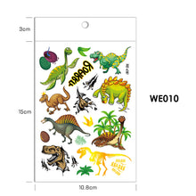Load image into Gallery viewer, Children's Animal Dinosaur Bronzing Tattoo Stickers Unicorn Mermaid Laser Tattoo Stickers Environmental Protection Colorful Rainbow Stickers
