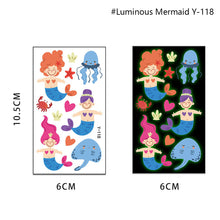 Load image into Gallery viewer, Children's Cartoon Animal Luminous Tattoo Stickers Face Stickers Cute Lion Waterproof Glowing Tattoo Stickers Boy Girls Tattoo
