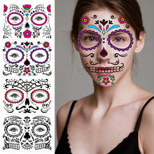 Load image into Gallery viewer, Cross Border Halloween Funny Face Tattoo Stickers Masquerade Undead Face Stickers Tattoo Stickers for Boy Girls Kids
