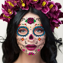 Load image into Gallery viewer, Cross Border Halloween Funny Face Tattoo Stickers Masquerade Undead Face Stickers Tattoo Stickers for Boy Girls Kids
