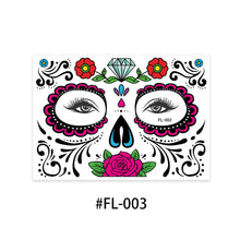 Load image into Gallery viewer, Cross Border Halloween Funny Face Tattoo Stickers Masquerade Undead Face Stickers Tattoo Stickers for Boy Girls Kids
