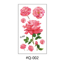 Load image into Gallery viewer, Literary Small Fresh Flower Creative Tattoo Stickers Arm Body Sexy Rose Waterproof Lasting Women Men Tattoo Stickers
