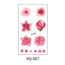 Load image into Gallery viewer, Literary Small Fresh Flower Creative Tattoo Stickers Arm Body Sexy Rose Waterproof Lasting Women Men Tattoo Stickers
