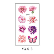 Load image into Gallery viewer, Literary Small Fresh Flower Creative Tattoo Stickers Arm Body Sexy Rose Waterproof Lasting Women Men Tattoo Stickers
