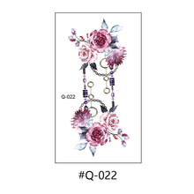 Load image into Gallery viewer, Literary Small Fresh Flower Creative Tattoo Stickers Arm Body Sexy Rose Waterproof Lasting Women Men Tattoo Stickers
