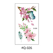 Load image into Gallery viewer, Literary Small Fresh Flower Creative Tattoo Stickers Arm Body Sexy Rose Waterproof Lasting Women Men Tattoo Stickers
