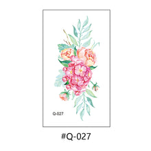 Load image into Gallery viewer, Literary Small Fresh Flower Creative Tattoo Stickers Arm Body Sexy Rose Waterproof Lasting Women Men Tattoo Stickers
