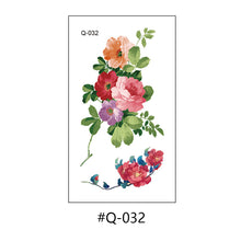 Load image into Gallery viewer, Literary Small Fresh Flower Creative Tattoo Stickers Arm Body Sexy Rose Waterproof Lasting Women Men Tattoo Stickers
