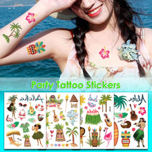 Load image into Gallery viewer, Creative Cartoon Stickers Fashion Hawaii Party Tattoo Stickers Summer Flowers Trend Women Men Sexy Tattoo Stickers

