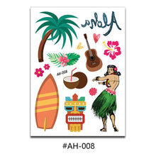 Load image into Gallery viewer, Creative Cartoon Stickers Fashion Hawaii Party Tattoo Stickers Summer Flowers Trend Women Men Sexy Tattoo Stickers

