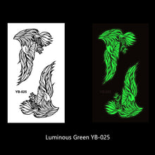 Load image into Gallery viewer, Luminous Tattoo Stickers Fluorescent Bar Music Festival Party Men and Women Tattoo Stickers Luminous Women Men Face Stickers
