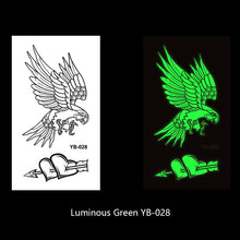 Load image into Gallery viewer, Luminous Tattoo Stickers Fluorescent Bar Music Festival Party Men and Women Tattoo Stickers Luminous Women Men Face Stickers
