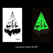 Load image into Gallery viewer, Luminous Tattoo Stickers Fluorescent Bar Music Festival Party Men and Women Tattoo Stickers Luminous Women Men Face Stickers
