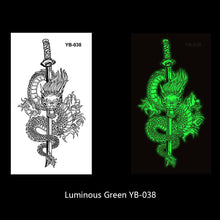 Load image into Gallery viewer, Luminous Tattoo Stickers Fluorescent Bar Music Festival Party Men and Women Tattoo Stickers Luminous Women Men Face Stickers
