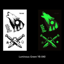 Load image into Gallery viewer, Luminous Tattoo Stickers Fluorescent Bar Music Festival Party Men and Women Tattoo Stickers Luminous Women Men Face Stickers
