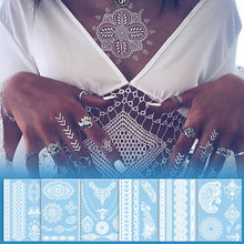 Load image into Gallery viewer, Hanna Lace Tattoo Stickers White Sexy White Women Sexy Body Arm Hawaii Waterproof Temporary Tattoo Lasting Tattoo Stickers
