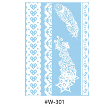 Load image into Gallery viewer, Hanna Lace Tattoo Stickers White Sexy White Women Sexy Body Arm Hawaii Waterproof Temporary Tattoo Lasting Tattoo Stickers
