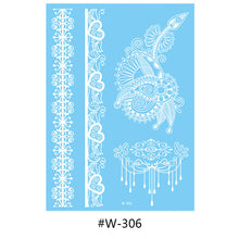 Load image into Gallery viewer, Hanna Lace Tattoo Stickers White Sexy White Women Sexy Body Arm Hawaii Waterproof Temporary Tattoo Lasting Tattoo Stickers
