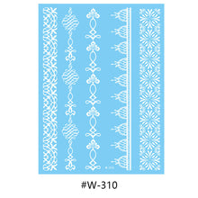 Load image into Gallery viewer, Hanna Lace Tattoo Stickers White Sexy White Women Sexy Body Arm Hawaii Waterproof Temporary Tattoo Lasting Tattoo Stickers
