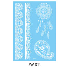 Load image into Gallery viewer, Hanna Lace Tattoo Stickers White Sexy White Women Sexy Body Arm Hawaii Waterproof Temporary Tattoo Lasting Tattoo Stickers
