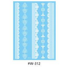 Load image into Gallery viewer, Hanna Lace Tattoo Stickers White Sexy White Women Sexy Body Arm Hawaii Waterproof Temporary Tattoo Lasting Tattoo Stickers
